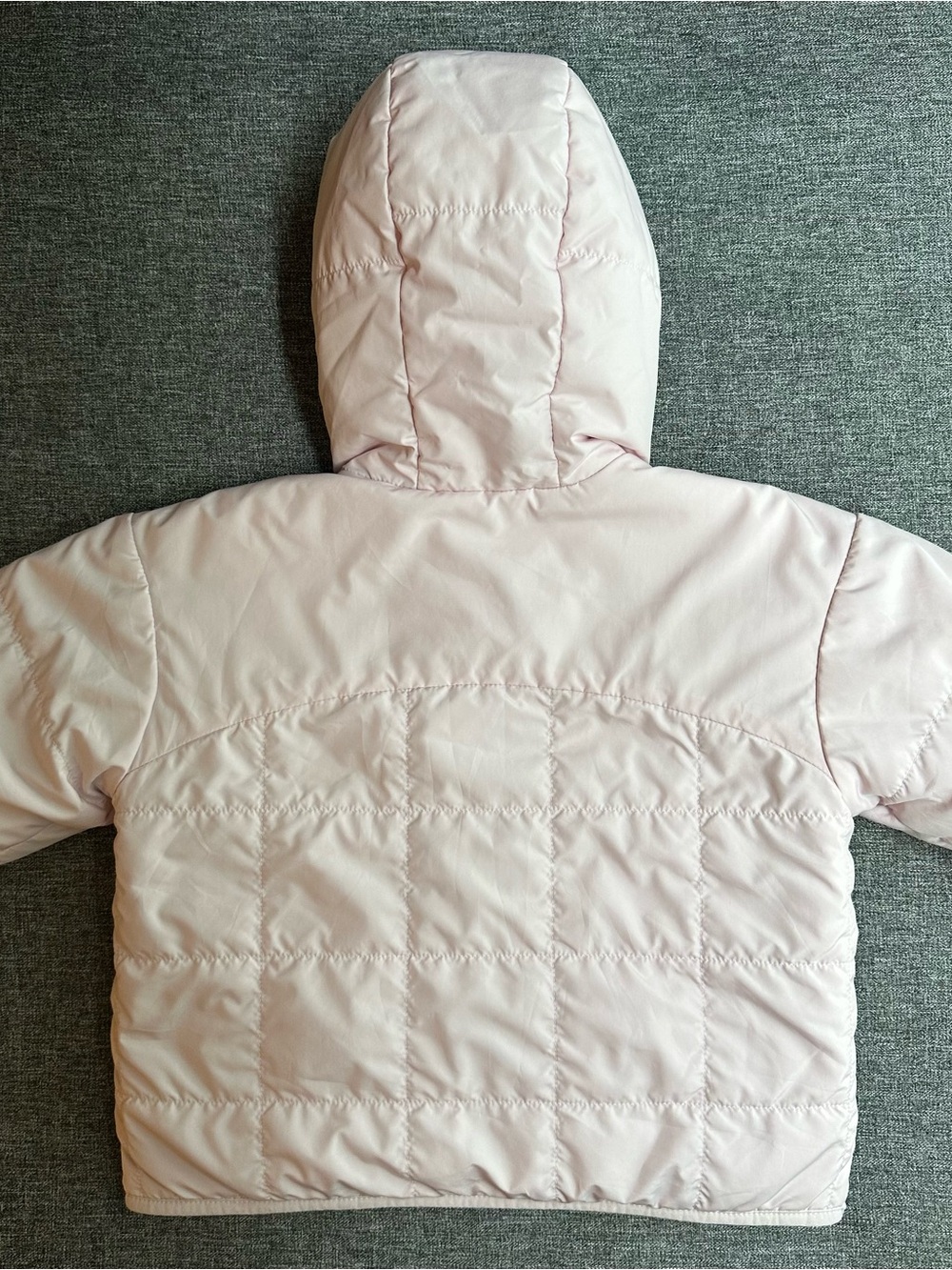 The North Face Reversible Shasta Full Zip Hooded Jacket Coat Pale Blossom Pink - Picture 5 of 15